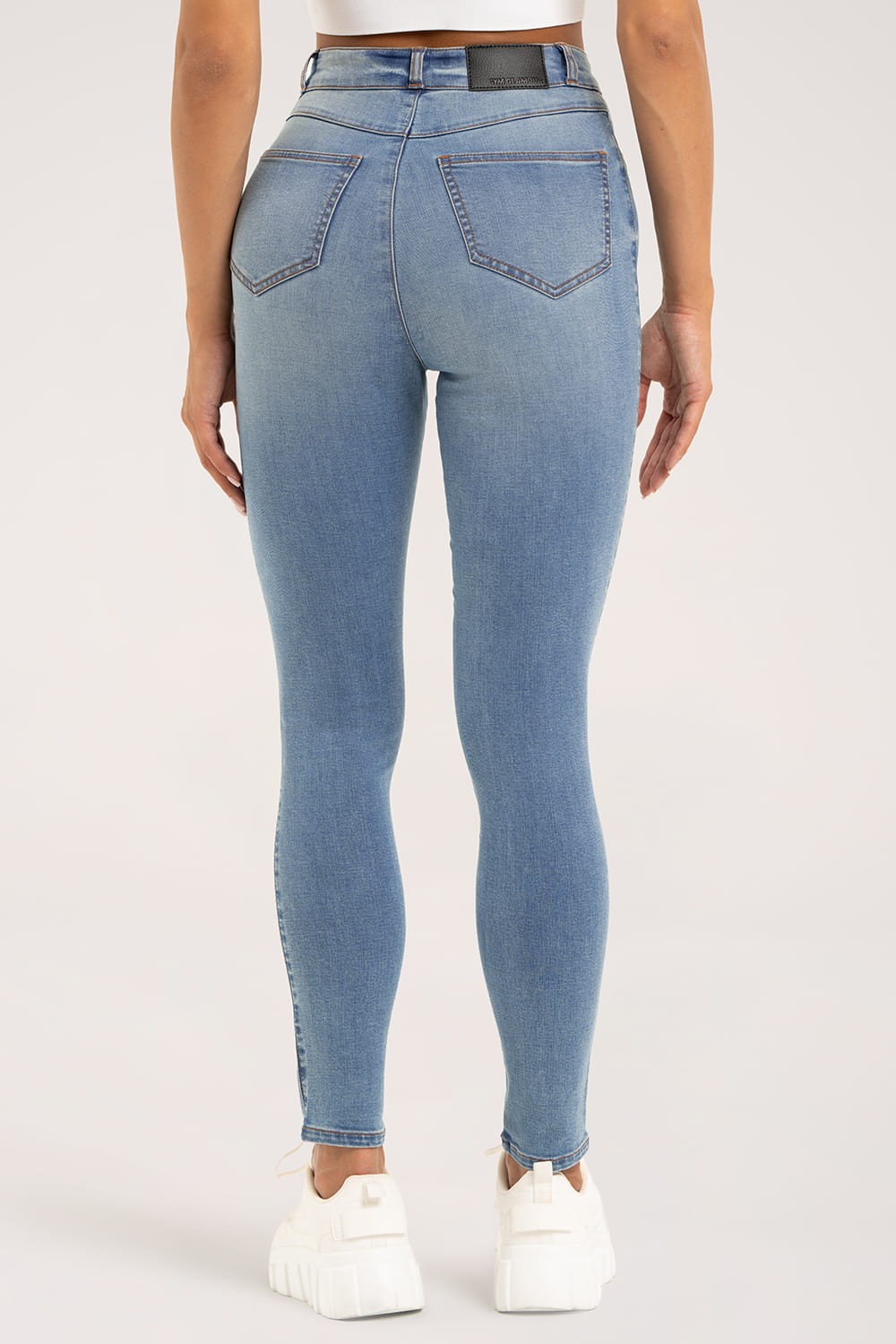 Jeansy skinny light blue