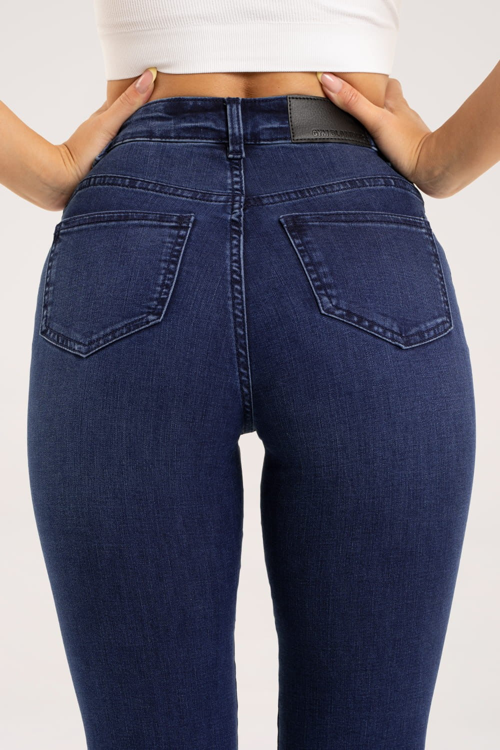 Jeansy dzwony navy blue