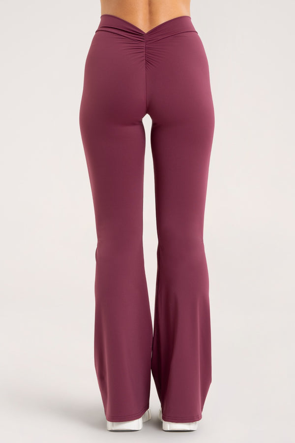 Flares deep glow burgundy
