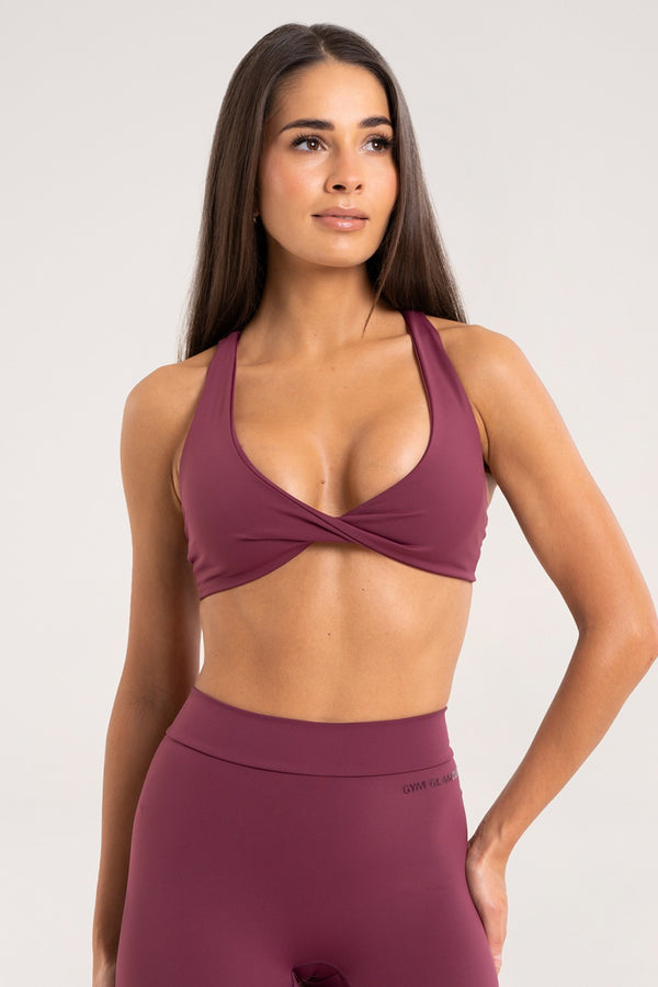 Bra twist glow burgundy