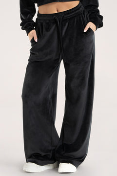 Lounge-Hose Velour black
