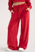 Spodnie dresowe velour red