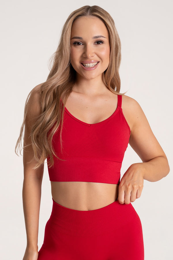 Bra second skin mid red