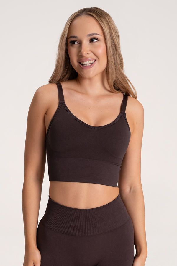 Bra second skin mid chocolate