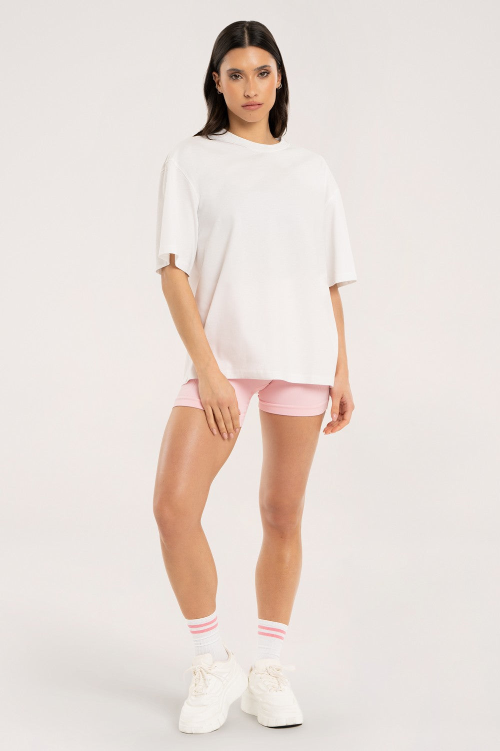 T-shirt oversize no skip days white