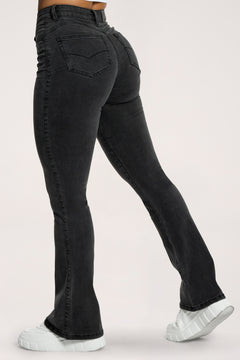 Perfect slim flare jeans black