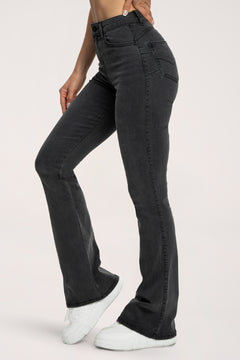 Perfect slim flare jeans long black