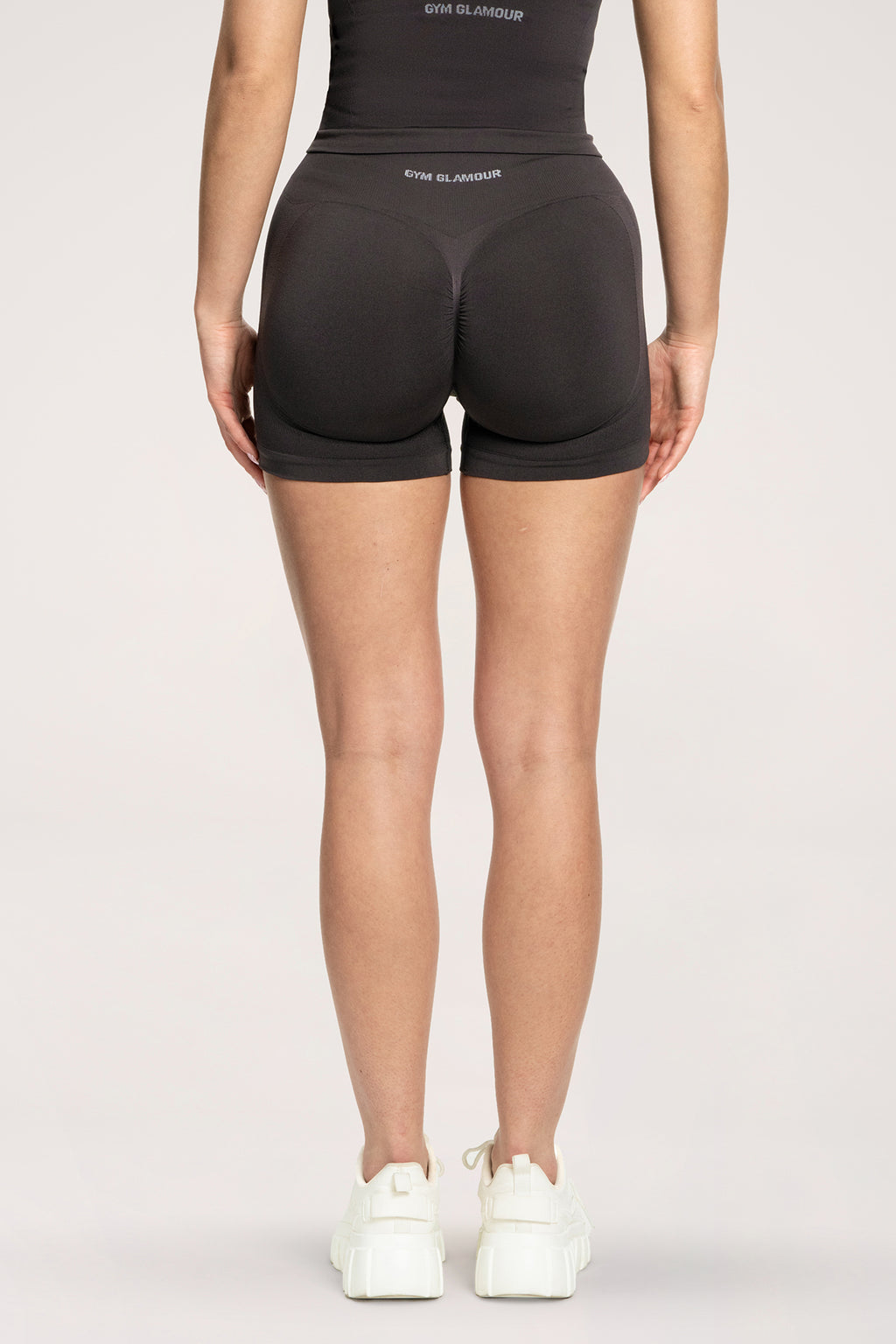 Fake BBL shorts chocolate