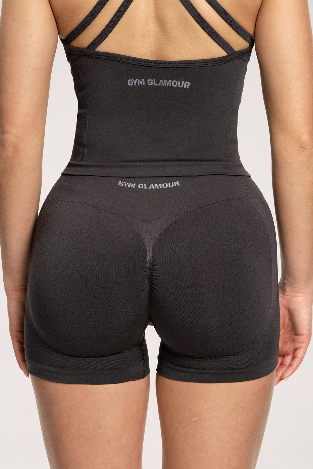 Fake BBL shorts chocolate