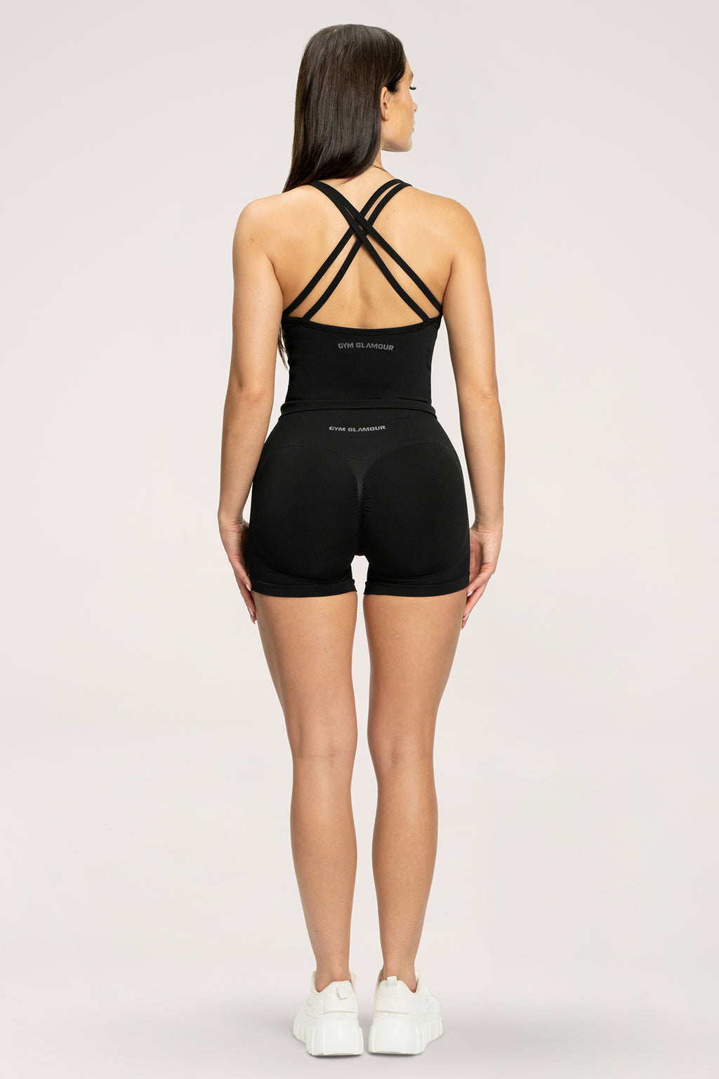 Fake BBL shorts black
