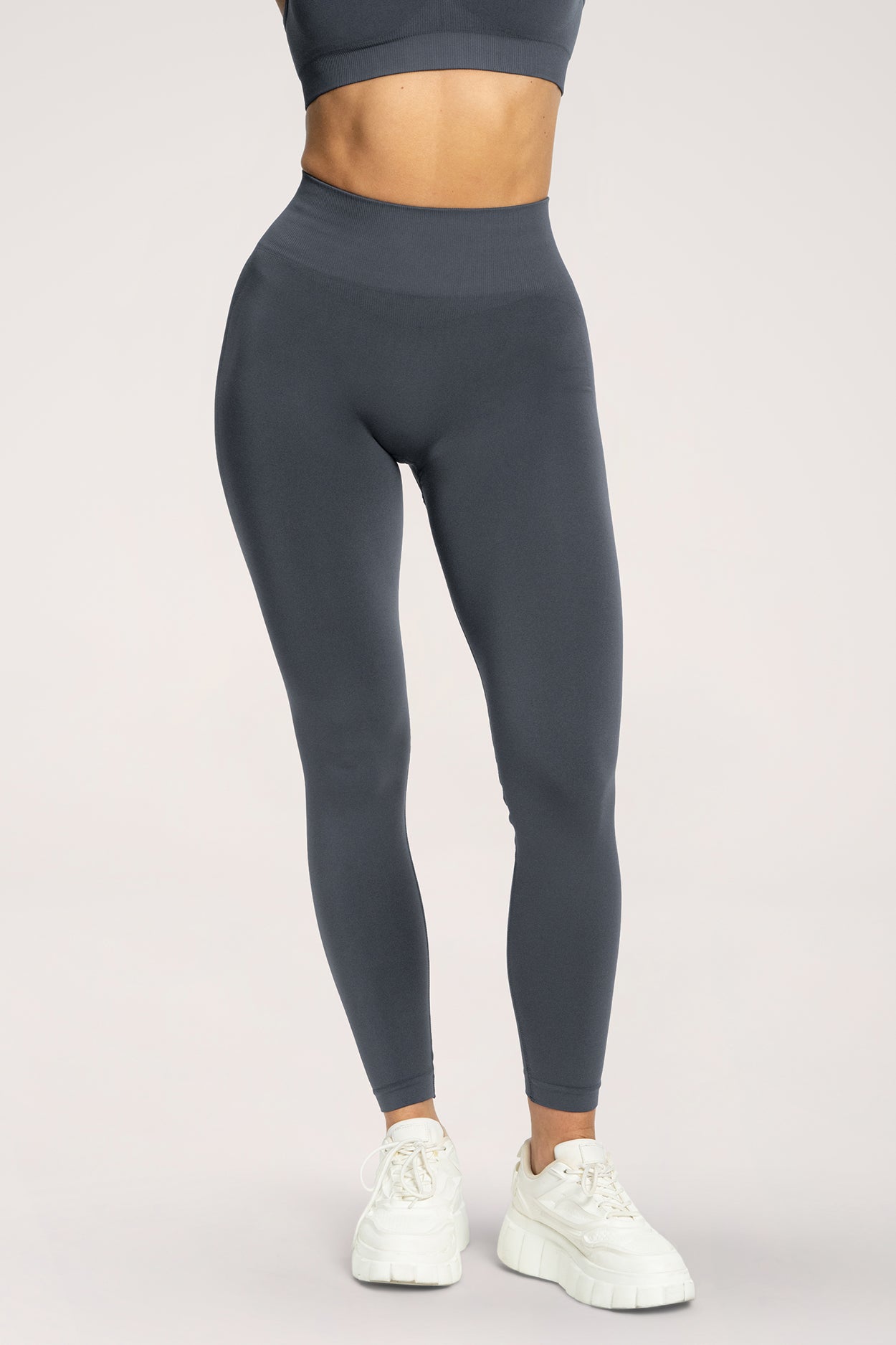 Fake BBL leggings steel