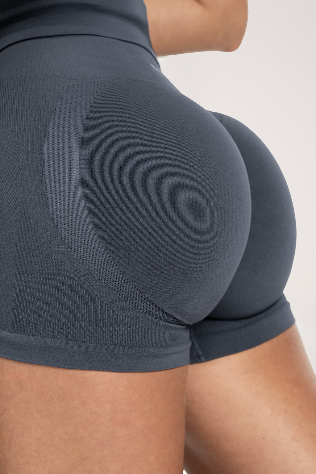 Fake BBL shorts steel