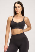 Fake BBL sports bra chocolate