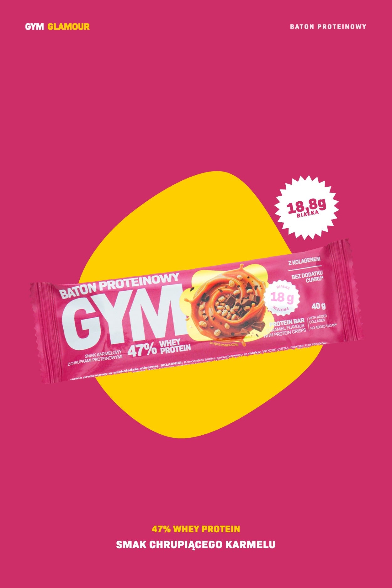Protein bar GYM – Crispy caramel