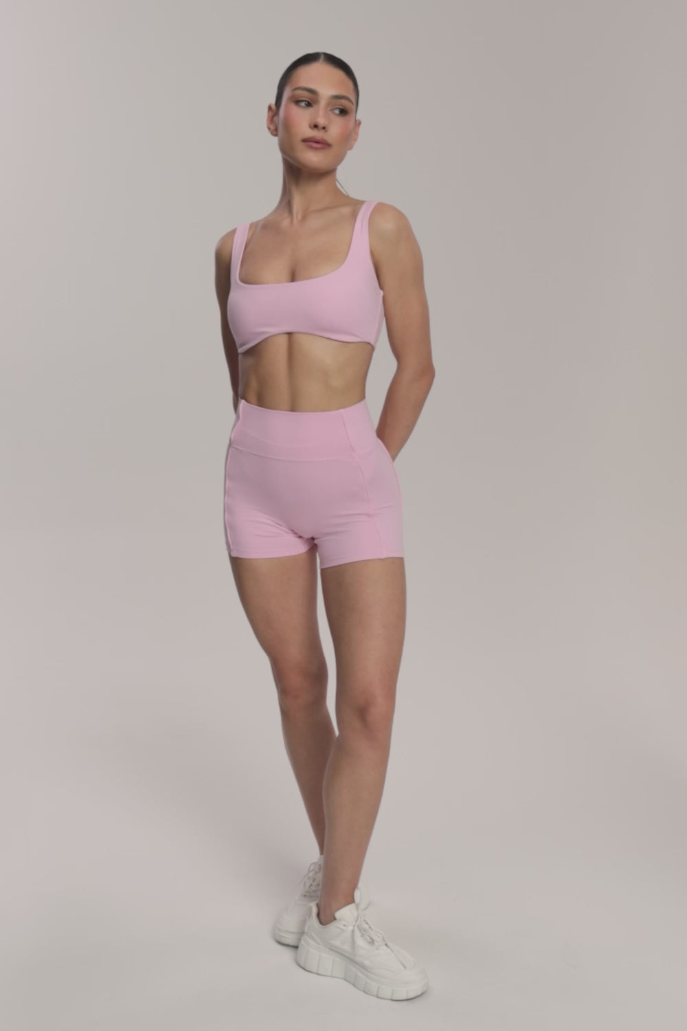 Shorts pilates era pink
