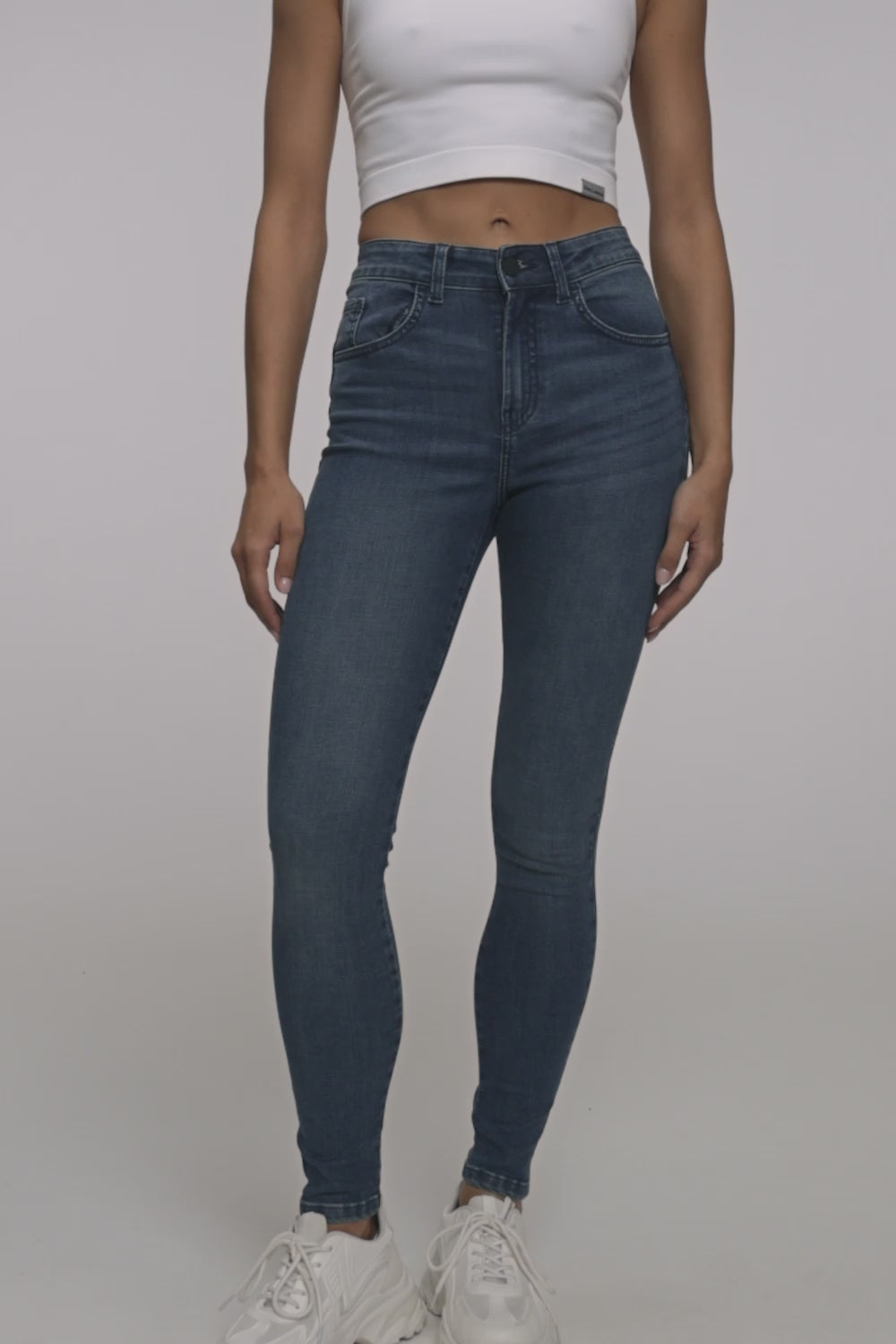 Skinny perfect slim jeans navy blue