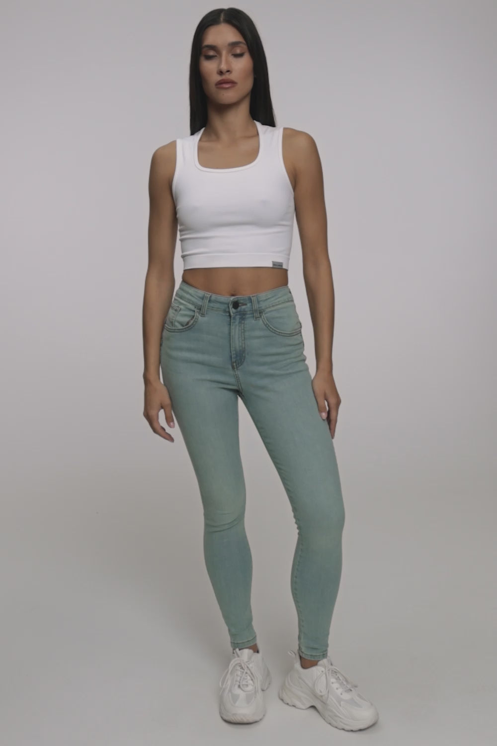 Skinny perfect slim jeans light blue